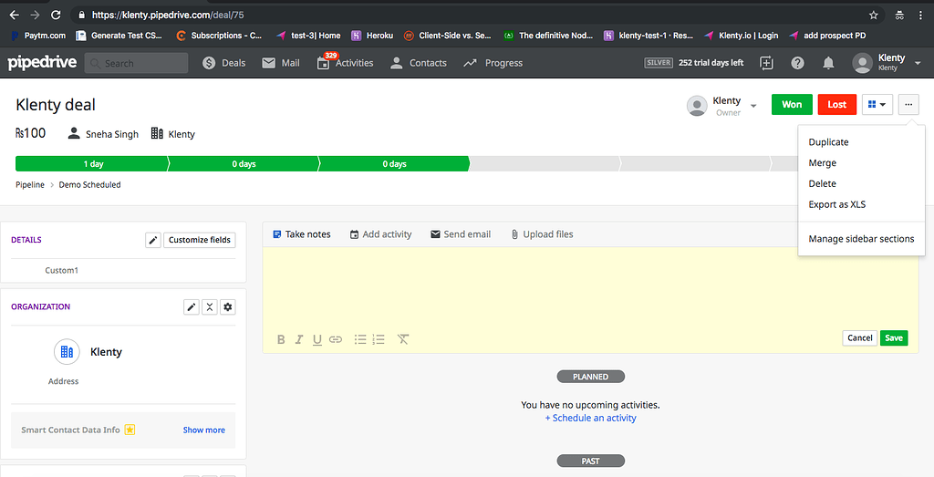 User Interface Actions - App Development - Pipedrive Developers' Community