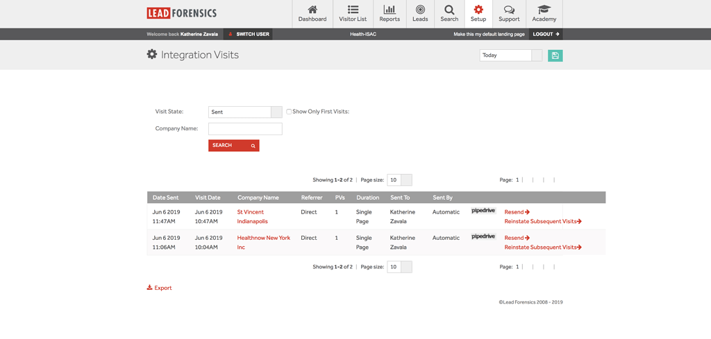 Lead Forensics API Integration Issues - API - Pipedrive Developers ...