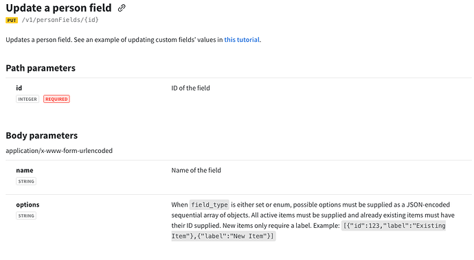 Issue with updating `set` field in Persons - API - Pipedrive Developers ...