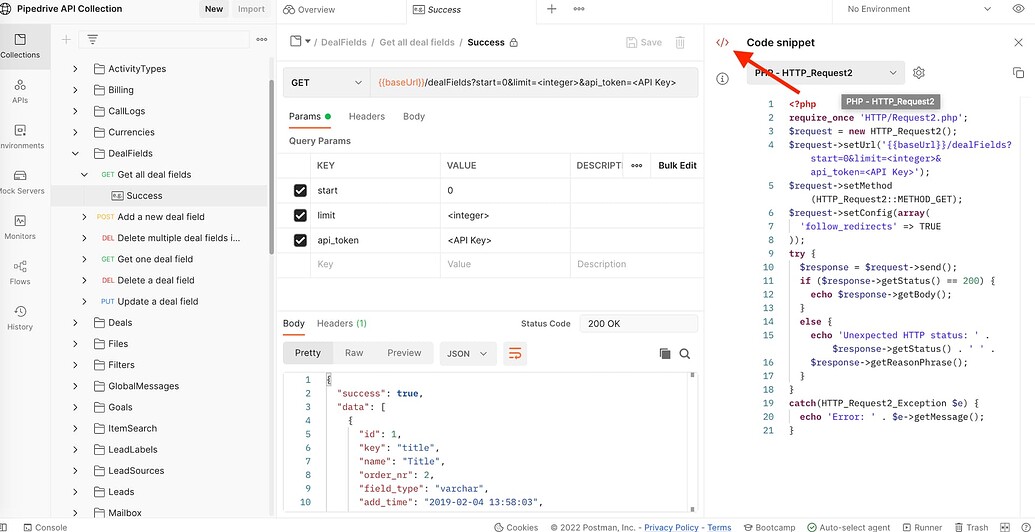 Field List Including Custom Fields - API - Pipedrive Developers' Community