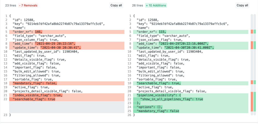 Unintentional breaking API change? Empty 'options' field being returned ...